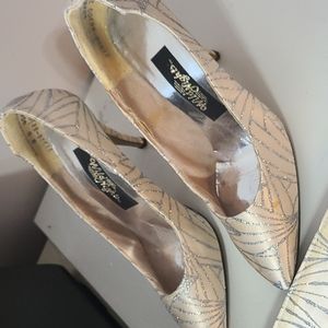 Wild Nights Glitter Dyable Pumps & Matching Evening Bag